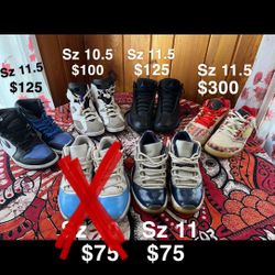 (2) Jordan 1s, CNY Jordan 5, Jordan 6, 13, 8, 11