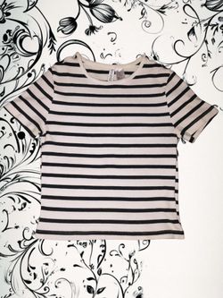 cute striped baby tee crop top