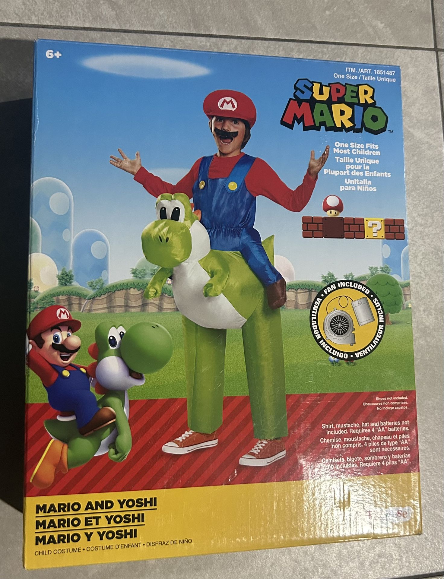 Super Mario Kids Costume 