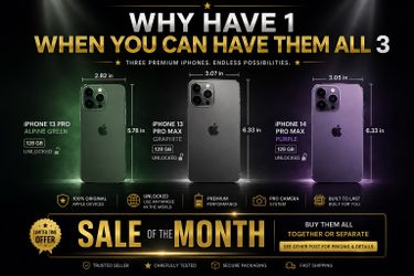 🔥 SALE OF THE MONTH  3 iPHONES FOR $1,200! 🔥