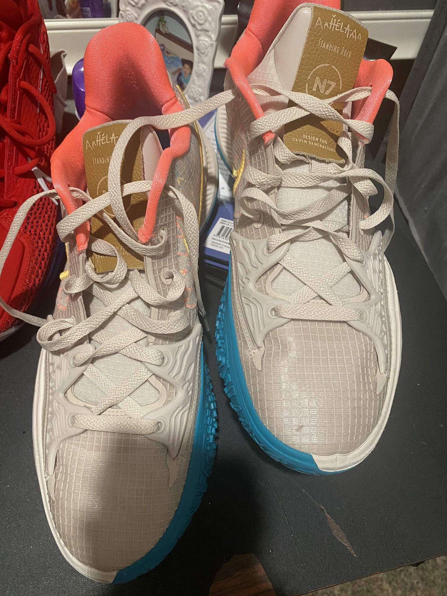 Nike Kyrie Low 4 N7 Basketball Shoes Desert Sand for Sale in Houston TX OfferUp
