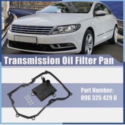 X AUTOHAUX 1 Set 09G 325 429 D Transmission Filter Oil Pan Gasket Kit for Volkswagen Passat 2014-2017