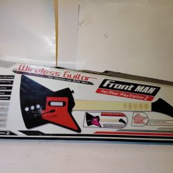 Nyko Frontman Wireless Guitar For Guitar Hero PS2 Playstation 2 In Original Box Like New Rare Color