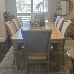 dinning table set with 8 chairs and cabinet  bought from Havertys® Furniture 3 years ago all for $1500
