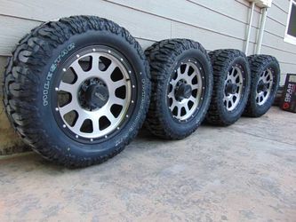 New 20X9 Silver MB Off Road LT 305 55 20 Patagonia M/T 12ply Tires 8X6.5  