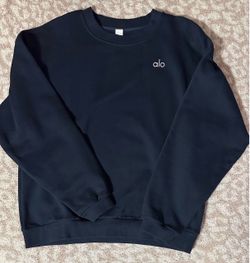 Alo Navy Crewneck Size M $65 **READ DESCRIPTION
