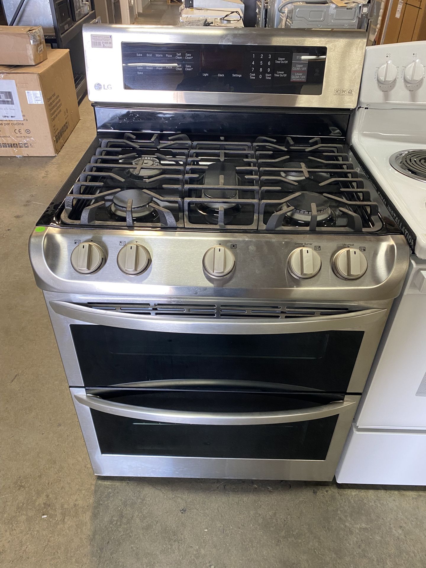 LG LDG4313ST 30 Inch Double Oven Gas Range with 5 Sealed Burners