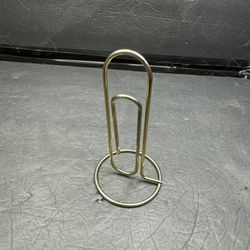 Metal Paper Clip Stand For Memos & Signs Paperweight 6" Tall