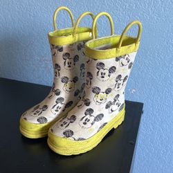 Toddler Mickey Mouse Rain Boots Size 9C