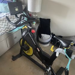 ProForm Tour de France Upright Exercise Bike Adjustable Seat Console Display