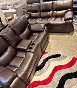 Madrid Brown Loveseat And Sofa Set Only $1199