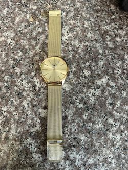 Beverly Hills Polo Club Men's Quartz Metal and Alloy Watch in gold tone.