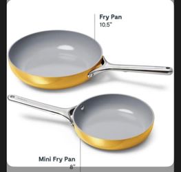 Caraway Nonstick Ceramic Frying Pan (2.7 qt, 10.5") - Non Toxic, PTFE & PFOA Free - Oven Safe & Compatible with All Stovetops (Gas, Electric & Inducti