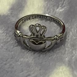 Sterling Silver Claddagh Promise Ring