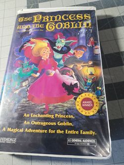 Vintage rare cartoon film The Princess and the goblin (1994) VHS clamshell