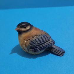 Vintage Italian Bluebird Figurine, Hand Painted, Made in Italy, 2 5" Long. 
