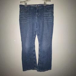 Dickies, Women’s Blue Denim Straight Relaxed Jeans Pockets, Size 18