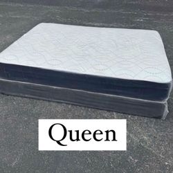 NEW Mattress Queen Size Regular With Box Spring // Offer  🚚