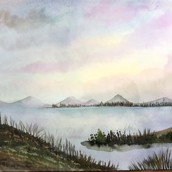 Original watercolor painting 11”x14”handmade new