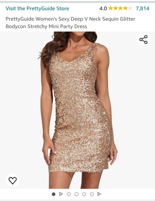 Gold Sequin Dress