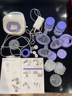 Lansinoh Breast Pump with Manual & Complete Set of Parts  Lansinoh breast pump in good condition. Includes the manual and all parts needed to use the 