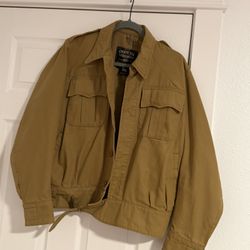 Cockpit USA Khaki Cotton Eisenhower Jacket  Size M Men