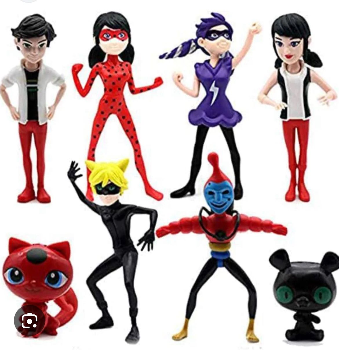 Ladybugs 8 Action Figuren
