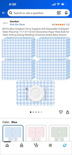 Placemats about 45