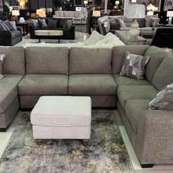 U Shaped Modular Sectional Sofa With Chaise 🌟 Color Options Extra Discount Code RSG 
🔥🔥 Mention OfferUp for this Special Price!!