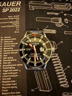 Locman Italy Montecristo Professional Diver Automatic Watch – Titanium & Steel (Ref. 513)