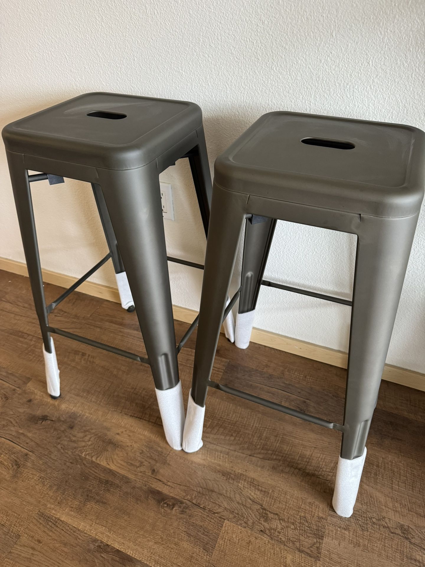 Metal Bar Stools - 30” Set of Two