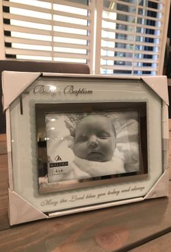 Baby baptism frame