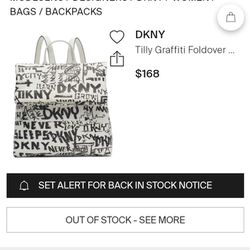 DKNY Graffiti Foldover Backpack