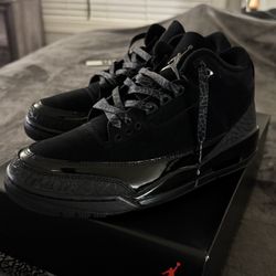 Jordan 3 Black Cat Size 8.5