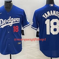 Men's Yamamoto Dodgers Jersey (Large)