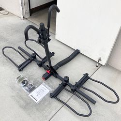 (NEW) in Box $99 Heavy-Duty (2 Bike Rack) Wobble Free Tilt Electric Bicycle Carrier 160 lbs Max, 2” Hitch