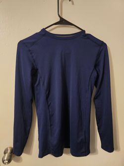 BCG Boys Solid Blue Long Sleeve Crew Neck Pullover Shirt Size L (14-16)