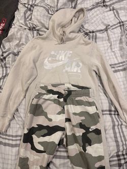 Nike Air Hoodie and Camo Sweatpants Set