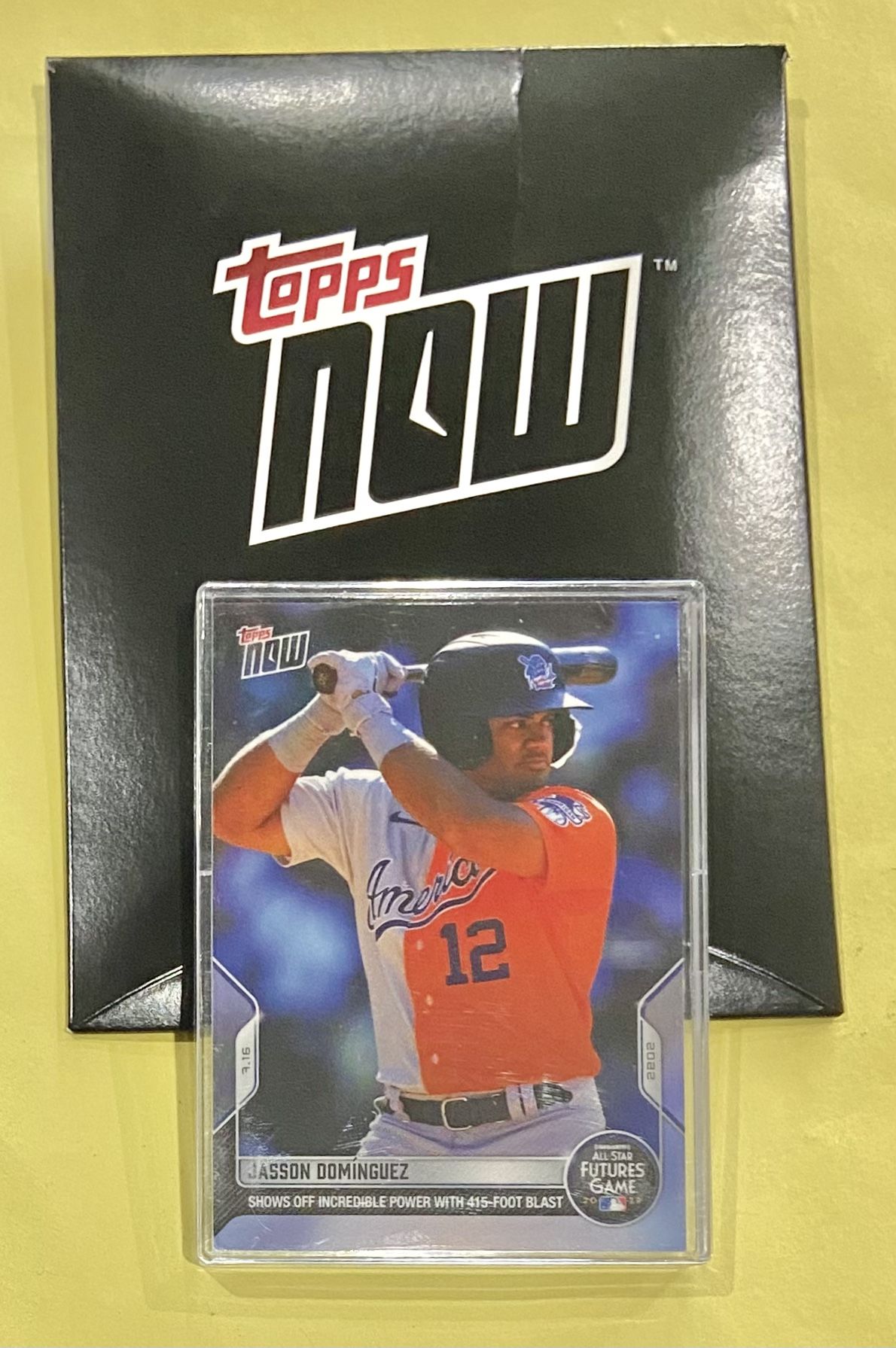 2023 Topps Now Jasson Dominguez Futures Game Rookie Card Yankees