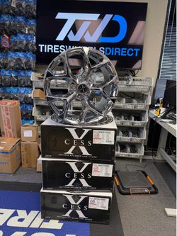 Xcess X05 Wheels 20x8.5 (35, 5x114.3, 74.1) Chrome Rims Set of 4