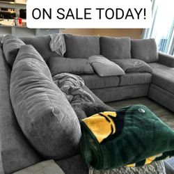 Grey Sectional Couch Sofa With Chaise 