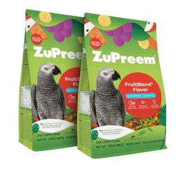 ZuPreem FruitBlend Flavor Pellets Bird Food for Parrots and Conures, 3.5 lb (Pack of 2) - Daily Blend Made in USA for Caiques, African Greys, Senegals