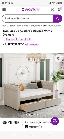 Twin daybed with storage drawer