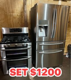Refrigerador y estufa
