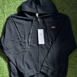 Alo black zip up hoodie 65