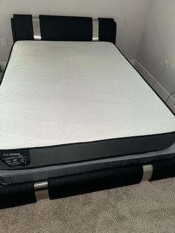 SHA CERLIN Queen Bed Frame With Mattress