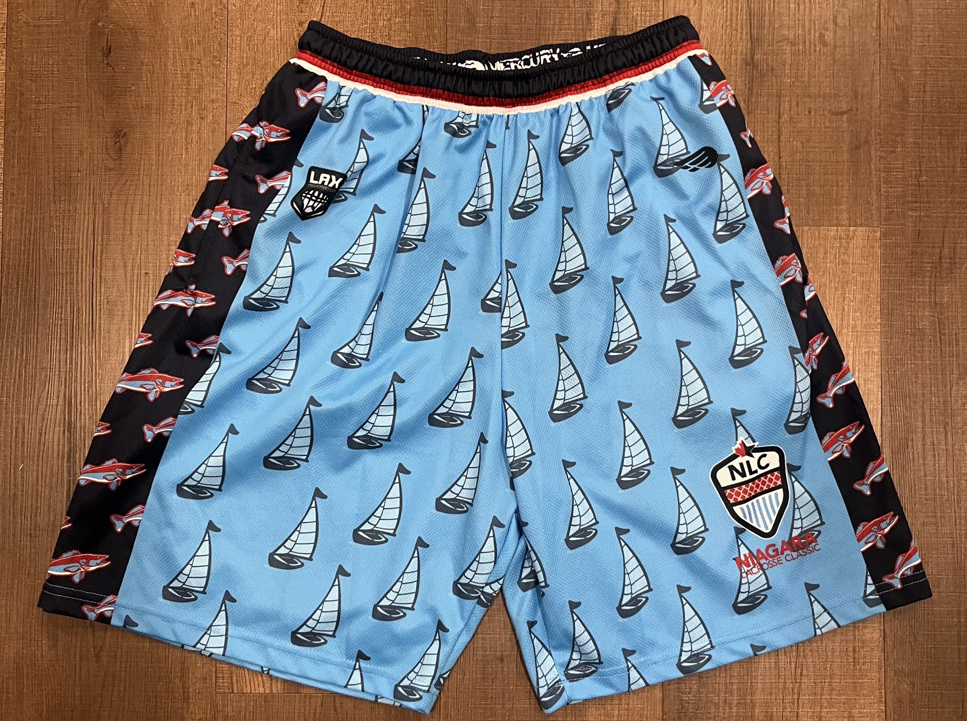 Mercury LAX Federation Niagra Lacrosse Classic Mens Shorts, Size Large