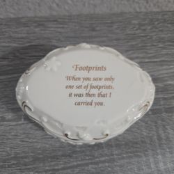 Lenox Footprints Musical Box