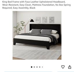 Lather king bed