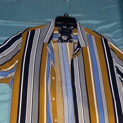 Denim&Flower Striped shirt